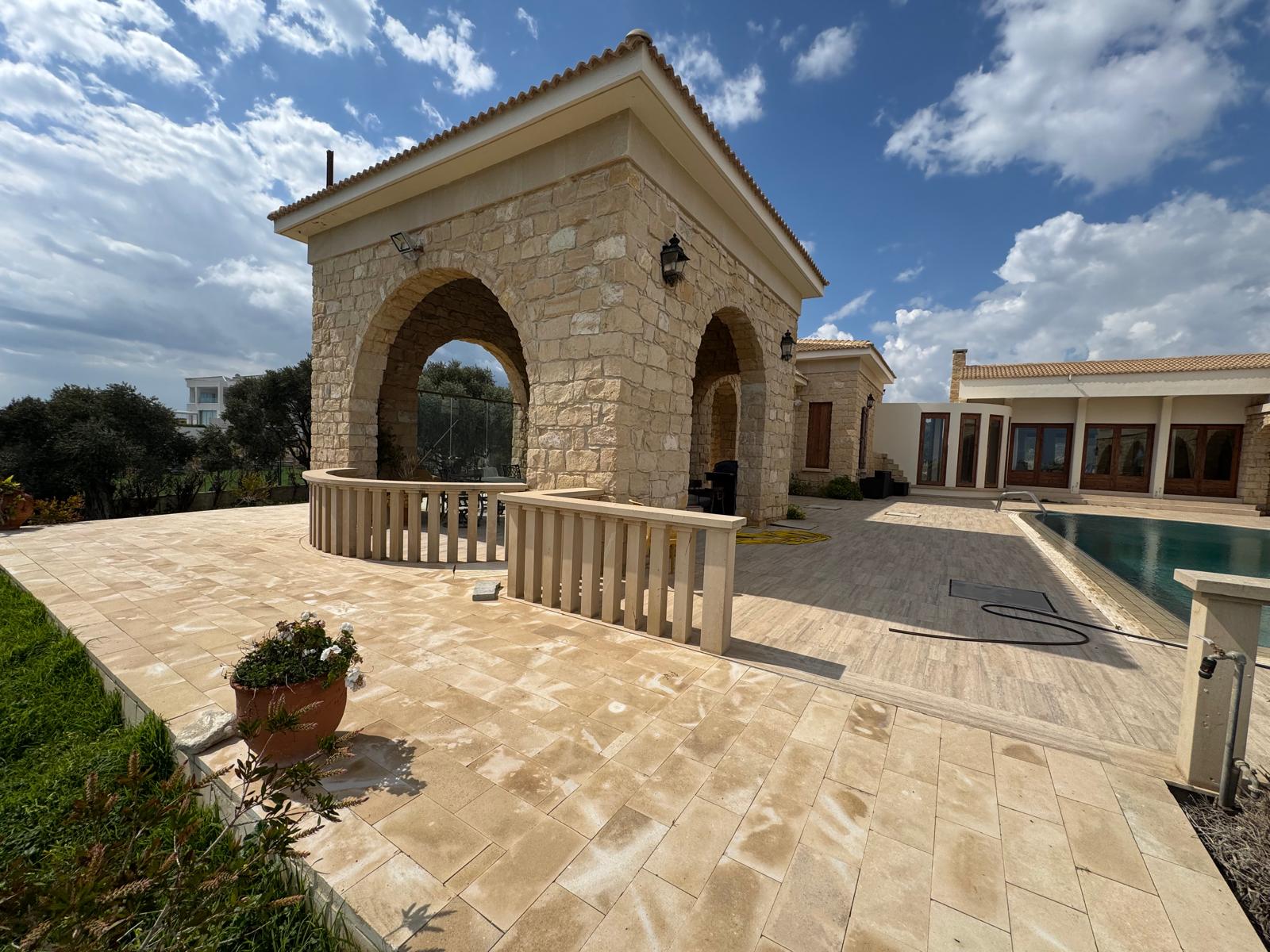 Stone archway architecture, Holina Executive Cyprus
